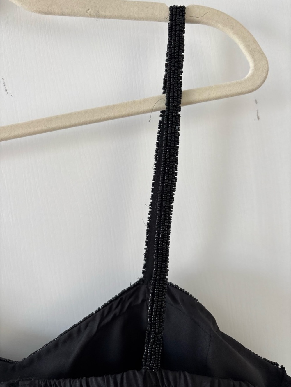 Heavy Beaded Smocked Crop Top Luxe Statement Bustier Festival Evening Event XL - Picture 10 of 16